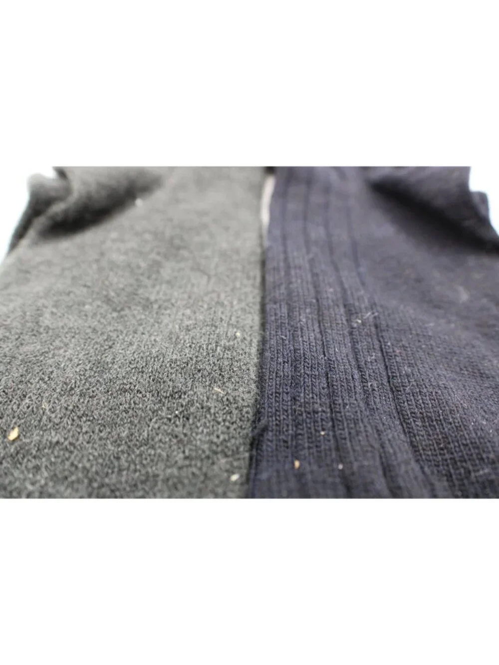 Interwoven Mens Dress Socks Wool Blend Crew Size 10-13 Navy Gray Irregular Lot